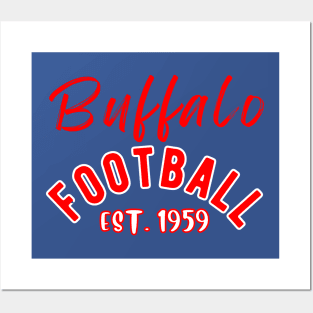 Buffalo Football Vintage Style Posters and Art